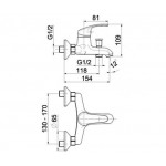 Смеситель для ванны Armatura Krzem 4214-010 Смеситель для ванны Armatura Krzem 4214-010